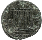 Dupondius - Antoninus Pius AED DIVI AVG REST COS IIII S C, Rome, 145-161 reverse image