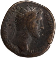Dupondius - Antoninus Pius FELICITAS AVG S C; Felicitas obverse image