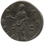 Dupondius - Antoninus Pius PIETAS AVG S C; Pietas, Rome, 145-161 reverse image