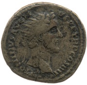 Dupondius - Antoninus Pius S C; Apollo obverse image