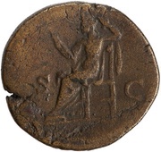Dupondius - Antoninus Pius S C; Securitas, Rome, 145-161 reverse image