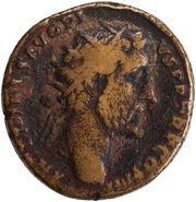 Dupondius - Antoninus Pius SALVS AVG S C; Salus obverse image
