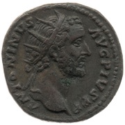 Dupondius - Antoninus Pius VOTA SVSCEPTA DEC III COS IIII S C obverse image