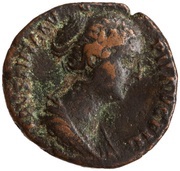 Dupondius - Faustina the Younger VENVS S C; Venus obverse image