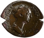Dupondius - Faustina the Younger VENVS S C; Venus obverse image