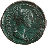 Dupondius - Faustina the Younger VENVS S C; Venus obverse image