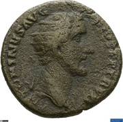 Dupondius - Antoninus Pius COS IIII S C; Aequitas obverse image