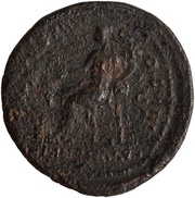 Dupondius - Antoninus Pius TR POT XIIII COS IIII ANNONA AVG S C; Annona, Rome, 150-151 reverse image