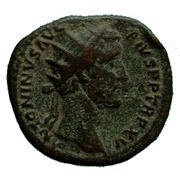 Dupondius - Antoninus Pius COS IIII S C; Fortuna obverse image