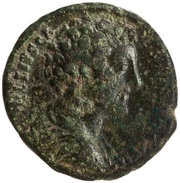 Dupondius - Marcus Aurelius TR POT VI COS II S C; Minerva and Victory obverse image
