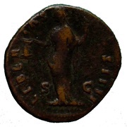 Dupondius - Antoninus Pius LIBERTAS COS IIII S C; Libertas, Rome, 155-156 reverse image