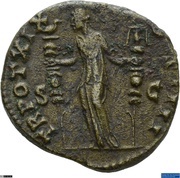 Dupondius - Antoninus Pius TR POT XIX COS IIII S C; Fides, Rome, 155-156 reverse image