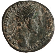 Dupondius - Antoninus Pius TR POT XIX COS IIII S C; Providentia obverse image