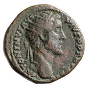 Dupondius - Antoninus Pius AED DIVI AVG REST COS IIII S C obverse image
