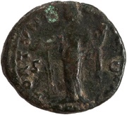 Dupondius - Antoninus Pius FORTVNA OBSEQVENS COS IIII S C; Fortuna, Rome, 157-158 reverse image