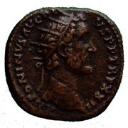 Dupondius - Antoninus Pius AEDE DIVI AVG REST COS IIII S C obverse image
