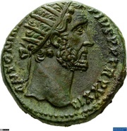 Dupondius - Antoninus Pius COS IIII S C obverse image