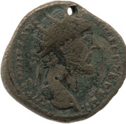 Dupondius - Antoninus Pius VOTA SOL DECENN II COS IIII S C obverse image
