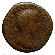 Dupondius - Marcus Aurelius and Lucius Verus CONCORD AVGVSTOR TR P XV COS III S C obverse image