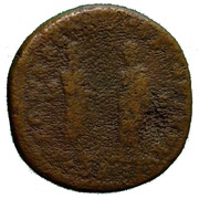 Dupondius - Marcus Aurelius and Lucius Verus CONCORD AVGVSTOR TR P XV COS III S C, Rome, 161 reverse image