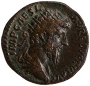 Dupondius - Lucius Verus and Marcus Aurelius CONCORD AVGVSTOR TR P II COS II S C obverse image