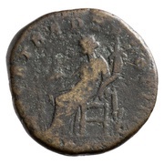 Dupondius - Lucius Verus FORT RED TR POT III COS II S C; Fortuna, Rome, 162-163 reverse image