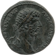 Dupondius - Lucius Verus and Sohaemus of Armenia TR P IIII IMP II COS II S C REX ARMEN DAT obverse image
