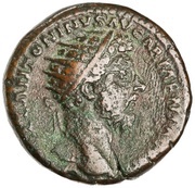 Dupondius - Marcus Aurelius LIBERAL AVG TR P XIX IMP II COS III S C; Liberalitas obverse image
