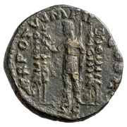 Dupondius - Lucius Verus TR POT V IMP II COS II S C, Rome, 164-165 reverse image