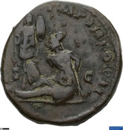 Dupondius - Lucius Verus TR POT V IMP III COS II S C; Parthia, Rome, 165 reverse image