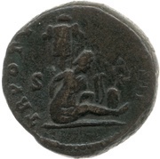 Dupondius - Lucius Verus TR POT V IMP III COS II S C, Rome, 165 reverse image