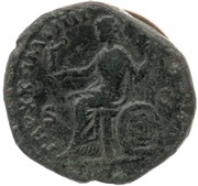 Dupondius - Marcus Aurelius TR P XX IMP IIII COS III S C; Roma and Victory, Rome, 166 reverse image
