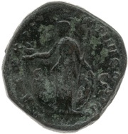 Dupondius - Marcus Aurelius TR P XXII IMP IIII COS III S C; Minerva, Rome, 167-168 reverse image
