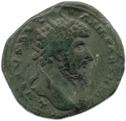 Dupondius - Lucius Verus TR POT VIII IMP V COS III S C; Aequitas obverse image