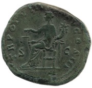 Dupondius - Lucius Verus TR POT VIII IMP V COS III S C; Aequitas, Rome, 168 reverse image