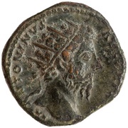 Dupondius - Marcus Aurelius SALVTI AVG COS III S C; Salus obverse image