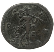 Dupondius - Marcus Aurelius COS III S C; Mars, Rome, 170-171 reverse image