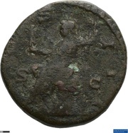 Dupondius - Marcus Aurelius COS III S C; Roma and Victory, Rome, 170-171 reverse image