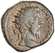 Dupondius - Marcus Aurelius FIDES EXERCITVVM COS III S C; Fides and Victory obverse image