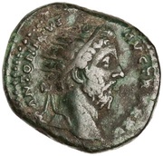 Dupondius - Marcus Aurelius IMP VI COS III S C; Victory obverse image