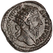 Dupondius - Marcus Aurelius PRIMI DECENNALES COS III S C obverse image
