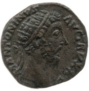 Dupondius - Marcus Aurelius SALVTI AVG COS III S C; Salus obverse image