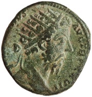 Dupondius - Marcus Aurelius IMP VI COS III S C; Jupiter obverse image