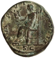 Dupondius - Marcus Aurelius IMP VI COS III S C; Jupiter, Rome, 172-173 reverse image