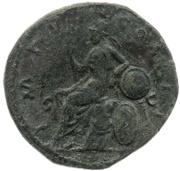 Dupondius - Marcus Aurelius IMP VI COS III S C; Roma, Rome, 172-173 reverse image