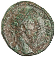 Dupondius - Marcus Aurelius VICT GER (A) IMP VI COS III S C obverse image