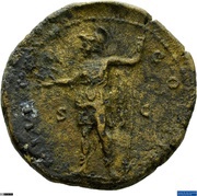 Dupondius - Marcus Aurelius IMP VI COS III S C; Mars, Rome, 173-174 reverse image