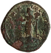 Dupondius - Marcus Aurelius TR P XXX IMP VIII COS III S C; Aequitas, Rome, 175-176 reverse image