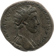 Dupondius - Commodus TR P II COS P P S C DE GERM obverse image