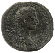 Dupondius - Commodus TR P II IMP II COS P P S C; Roma and Victory obverse image